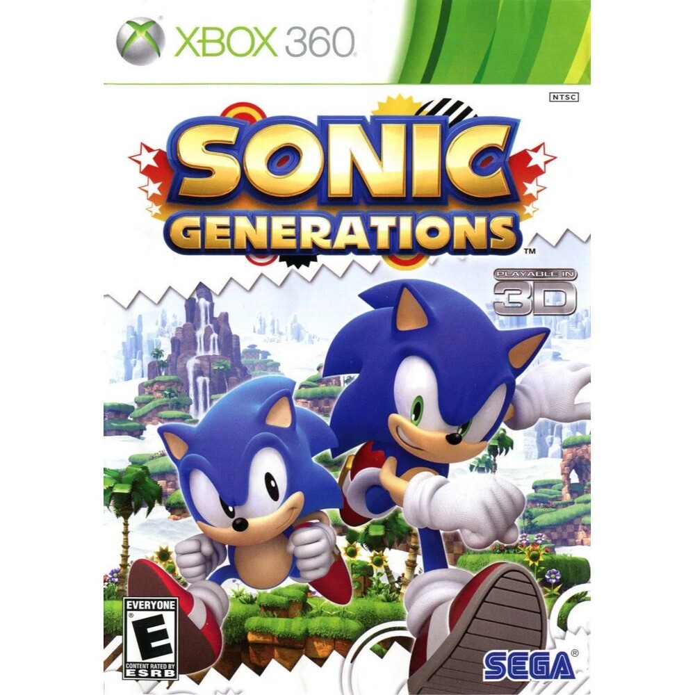 Sonic Generations - XBox 360 - Playable in 3D - Tested